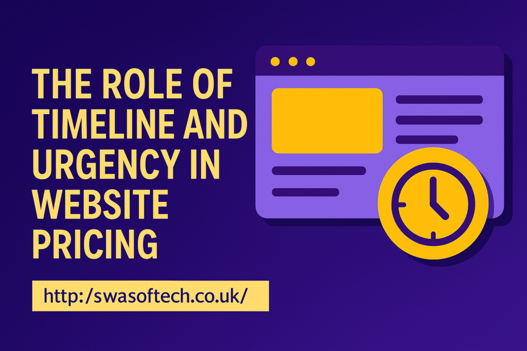 The role of timeline and urgency in determining the cost to build a website in the UK